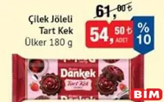 ÜLKER DANKEK ÇİLEK JÖLELİ TART KEK 180 G fiyat ve kampanya bilgisi